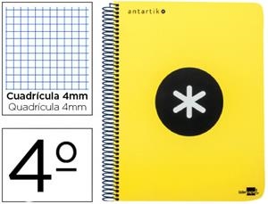 CUADERNO ESPIRAL LIDERPAPEL ANTARTIK 4º TAPA EXTRA DURA 80H 100GR CDL 4MM C/MARGEN ROSA 74698 | 8423473746985 | Librería Castillón - Comprar libros online Aragón, Barbastro