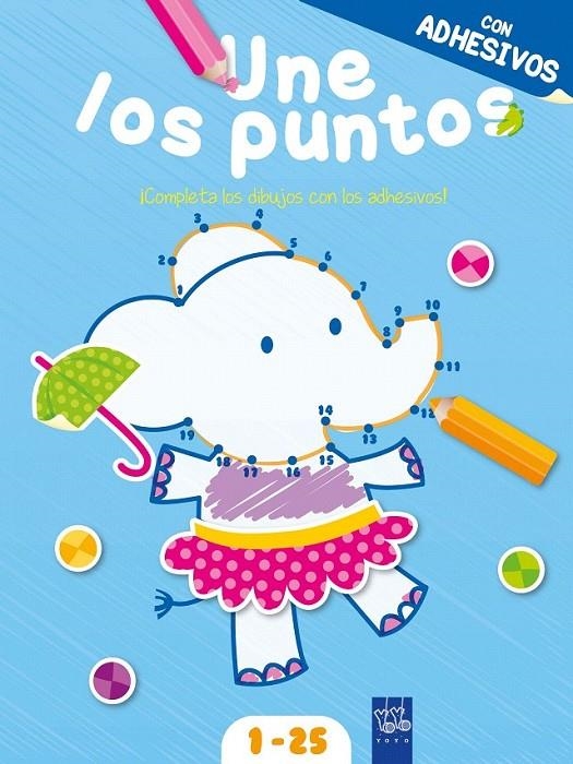 Une los puntos con adhesivos. Azul | 9788408148753 | YOYO | Librería Castillón - Comprar libros online Aragón, Barbastro