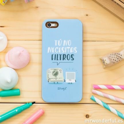 Carcasa Iphone 5 y 5S tu no necesitas filtros | 8436557680099 | MR WONDERFUL | Librería Castillón - Comprar libros online Aragón, Barbastro