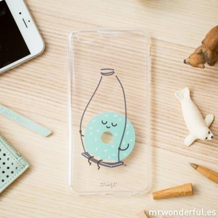 Carcasa transparente para IPhone 6 y 6S Donut | 8436557681126 | MR WONDERFUL | Librería Castillón - Comprar libros online Aragón, Barbastro