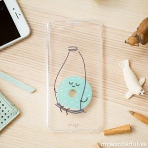 Carcasa transparente para IPhone 6 y 6S Donut | 8436557681126 | MR WONDERFUL | Librería Castillón - Comprar libros online Aragón, Barbastro