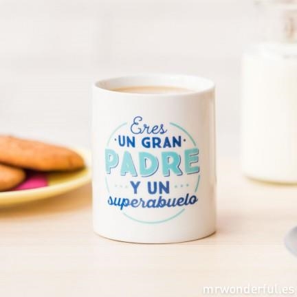 TAZA ERES UN GRAN PADRE Y UN SUPERABUELO | 8435460703369 | MR WONDERFUL | Librería Castillón - Comprar libros online Aragón, Barbastro
