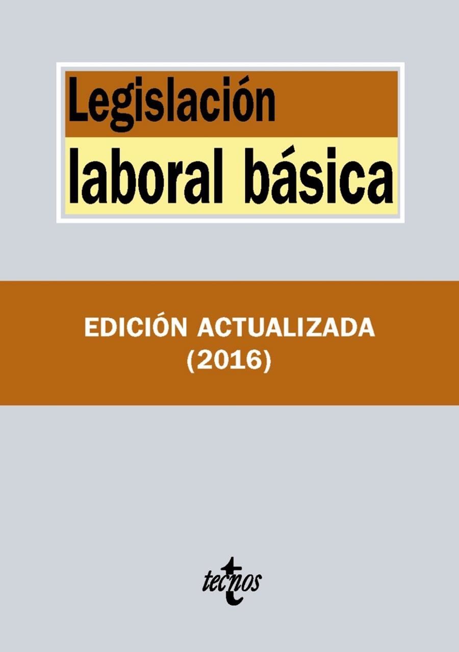 Legislación laboral básica | 9788430968626 | Editorial Tecnos | Librería Castillón - Comprar libros online Aragón, Barbastro