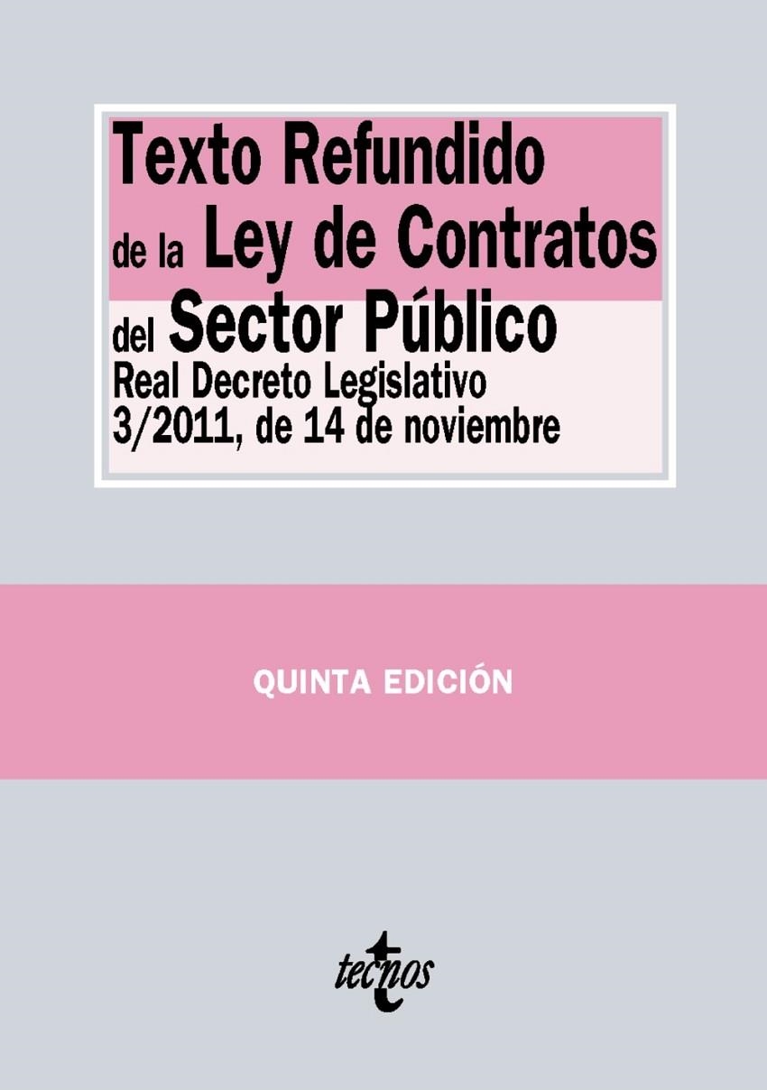 Texto Refundido de la Ley de Contratos del Sector Público | 9788430968831 | Editorial Tecnos | Librería Castillón - Comprar libros online Aragón, Barbastro