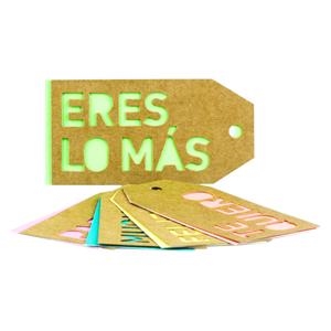 ETIQUETAS TROQUELADAS PARA REGALOS MOLONES COLORES NEON | 8436547183487 | MR WONDERFUL | Librería Castillón - Comprar libros online Aragón, Barbastro