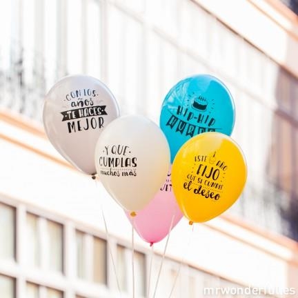 GLOBOS PARA CUMPLEAÑOS MOLONES | 8436547190775 | MR WONDERFUL | Librería Castillón - Comprar libros online Aragón, Barbastro