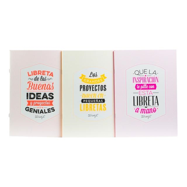 LIBRETAS CAÑERAS PARA LAS MEJORES IDEAS (PACK 3 UN) | 8436547186891 | MR WONDERFUL | Librería Castillón - Comprar libros online Aragón, Barbastro