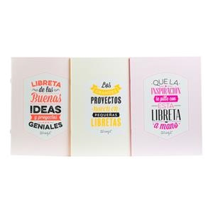 LIBRETAS CAÑERAS PARA LAS MEJORES IDEAS (PACK 3 UN) | 8436547186891 | MR WONDERFUL | Librería Castillón - Comprar libros online Aragón, Barbastro
