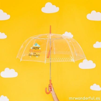 PARAGUAS GRANDE HOY ME SIENTO EN LAS NUBES | 8435460702911 | MR WONDERFUL | Librería Castillón - Comprar libros online Aragón, Barbastro