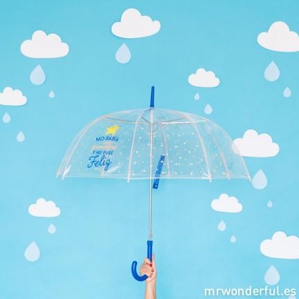PARAGUAS GRANDE NO SABIA QUE PONERME Y ME PUSE FELIZ | 8435460702928 | MR WONDERFUL | Librería Castillón - Comprar libros online Aragón, Barbastro