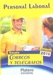 Personal laboral de correos y telegrafos temario 2016 | 9788494485657 | VV.AA. | Librería Castillón - Comprar libros online Aragón, Barbastro