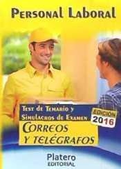 Personal laboral de correos y telegrafos test del temario y simulacros de examen | 9788494485664 | VV.AA. | Librería Castillón - Comprar libros online Aragón, Barbastro