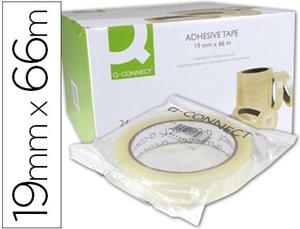 CINTA ADHESIVA Q-CONNECT 66MX19MM EMBOLSADA KF15087 | 5705831150874 | Librería Castillón - Comprar libros online Aragón, Barbastro