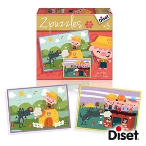 DISET 2 PUZZLES 20 PIEZAS CUENTO TRES CERDITOS | 8410446699621 | Librería Castillón - Comprar libros online Aragón, Barbastro