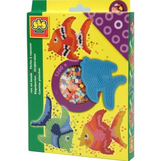 SES CREATIVE JUEGO HACER PECES CON CUENTAS PARA PLANCHAR 1200UN | 8710341007553 | Librería Castillón - Comprar libros online Aragón, Barbastro