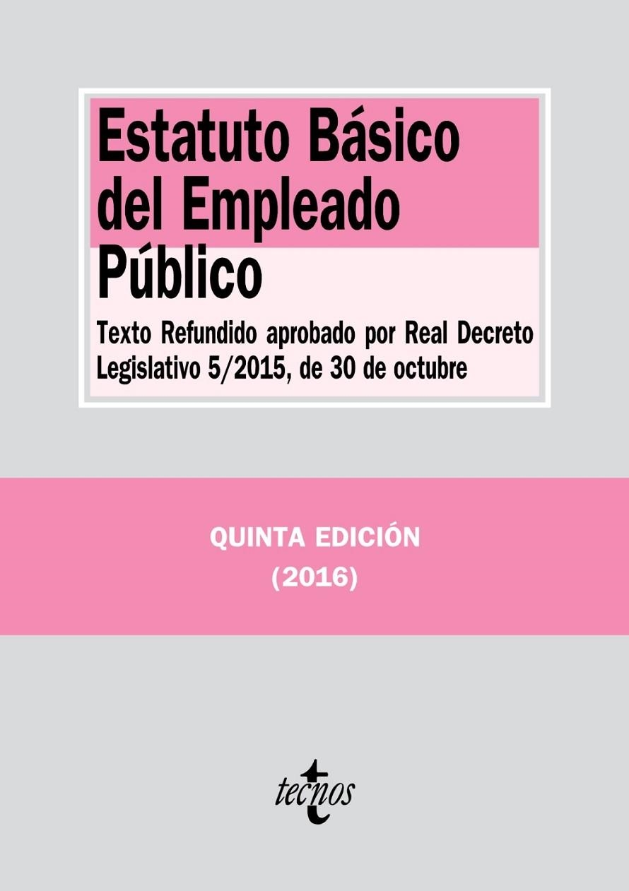 Estatuto Básico del Empleado Público | 9788430968855 | Editorial Tecnos | Librería Castillón - Comprar libros online Aragón, Barbastro