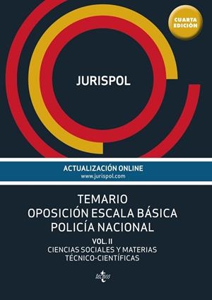 Temario oposición escala básica policía nacional Ed.2016 | 9788430969340 | Jurispol | Librería Castillón - Comprar libros online Aragón, Barbastro