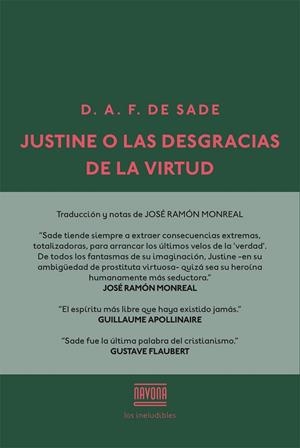 Justine o las desgracias de la virtud | 9788416259502 | de Sade, Donatien Alphonse François | Librería Castillón - Comprar libros online Aragón, Barbastro