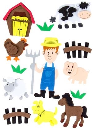 SET FIGURAS GOMA EVA ADHESIVAS 3D GRANJERO GRAFOPLAS 68048203 | 8413623805495 | Librería Castillón - Comprar libros online Aragón, Barbastro