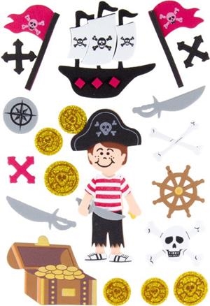 SET FIGURAS GOMA EVA ADHESIVAS 3D PIRATA GRAFOPLAS 68048206 | 8413623805563 | Librería Castillón - Comprar libros online Aragón, Barbastro