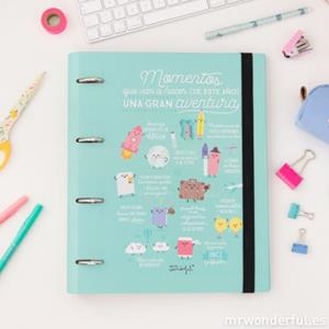 CARPETA CON ANILLAS MOMENTOS QUE VAN A HACER DE ESTE AÑO UNA GRAN AVENTURA - MR WONDERFUL | 8435460707589 | MR WONDERFUL | Librería Castillón - Comprar libros online Aragón, Barbastro