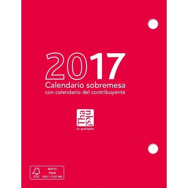 CALENDARIO SOBREMESA 2017 THANKS! 09111200 | 8413623946655 | Librería Castillón - Comprar libros online Aragón, Barbastro