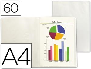 CARPETA FUNDAS 60F A4 PP FROSTY TRANSPARENTE 47074 / 51723 | 4710581470746 | Librería Castillón - Comprar libros online Aragón, Barbastro