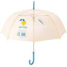 PARAGUAS GRANDE TRANSPARENTE AQUI DEBAJO BRILLA EL SOL - MR WONDERFUL | 8435460706841 | MR WONDERFUL | Librería Castillón - Comprar libros online Aragón, Barbastro