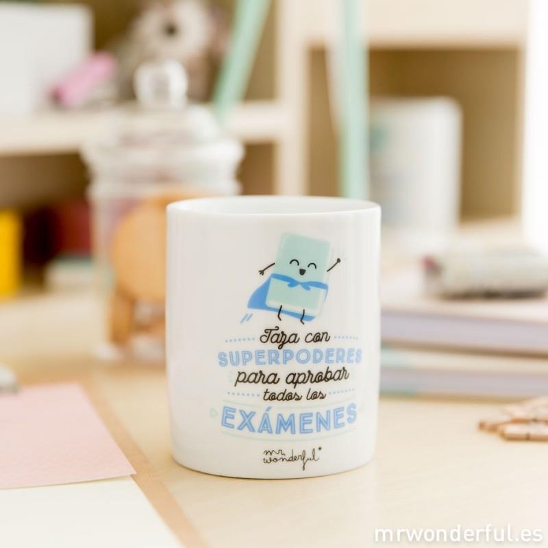 TAZA CON SUPERPODERES PARA APROBAR TODOS LOS EXAMES - MR WONDERFUL | 8435460709705 | MR WONDERFUL | Librería Castillón - Comprar libros online Aragón, Barbastro