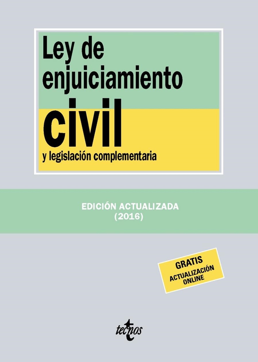 Ley de Enjuiciamiento Civil | 9788430970117 | Editorial Tecnos | Librería Castillón - Comprar libros online Aragón, Barbastro