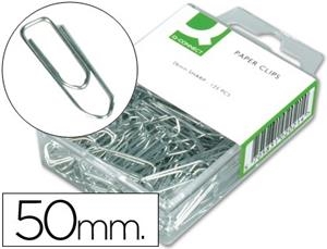 CLIPS NIQUELADOS Q-CONNECT N.4 50MM 100UN. KF01677 15725 | 5705831016774 | Librería Castillón - Comprar libros online Aragón, Barbastro