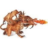 FIGURA PAPO DRAGÓN DE ORO CON FUEGO | 3465000390952 | Librería Castillón - Comprar libros online Aragón, Barbastro