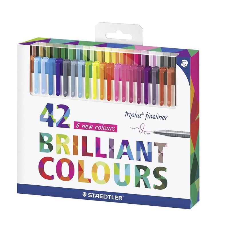 ROTULADOR STAEDTLER FINELINER TRIPLUS 42 COLORES 334C42 | 4007817019054 | Librería Castillón - Comprar libros online Aragón, Barbastro