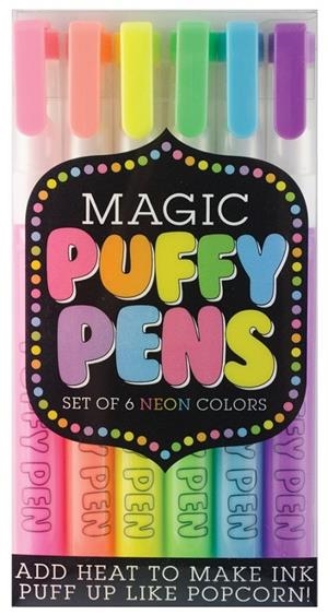 MAGIC PUFFY PENS SET DE 6 ROTULADORES DE COLORES NEON EFECTO POPCORN | 879426006626 | Librería Castillón - Comprar libros online Aragón, Barbastro