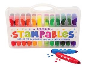 STAMPABLES SCENTED MARKERS SET DE 24 ROTULADORES + SELLO DE COLORES 130027 | 879426006138 | Librería Castillón - Comprar libros online Aragón, Barbastro