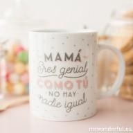 TAZA MAMA ERES GENIAL COMO TU NO HAY NADIE IGUAL | 8435460710152 | MR WONDERFUL | Librería Castillón - Comprar libros online Aragón, Barbastro