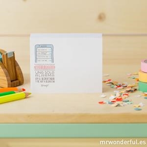 BLOC DE NOTAS WONDERPROPOSITOS WONDERFUL 315 HOJAS Y 36 MENSAJES DISTINTOS | 8436547188680 | MR WONDERFUL | Librería Castillón - Comprar libros online Aragón, Barbastro