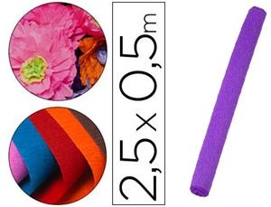 PAPEL CRESPON LIDERPAPEL 85GR/M2 ROLLO 50VMX2.5M VIOLETA / MORADO 78481 | 8423473784819 | Librería Castillón - Comprar libros online Aragón, Barbastro