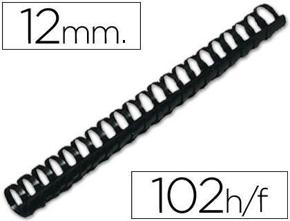 CANUTILLO Q-CONNECT REDONDO 12 MM PLASTICO NEGRO (PARA 102H APROX) CAJA 100 UNIDADES | 5705831240223 | Librería Castillón - Comprar libros online Aragón, Barbastro