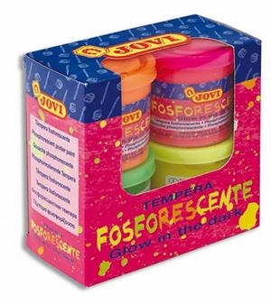 TEMPERA FOSFORESCENTE JOVI ESTUCHE 4 BOTES 55 ML 504 | 8412027025348 | Librería Castillón - Comprar libros online Aragón, Barbastro