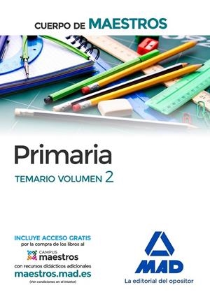Cuerpo de maestros primaria. temario volumen 2 | 9788414201800 | AA.VV. | Librería Castillón - Comprar libros online Aragón, Barbastro