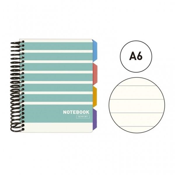 NOTEBOOK A6 120H T/FORRADA 4 SEP COLOR NARANJA 23104 | 8412885122487 | Librería Castillón - Comprar libros online Aragón, Barbastro