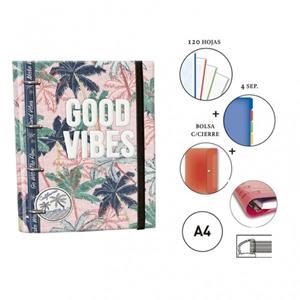 RINGBOOK EQUIP A4 O`NEILL GIRLS GOOD WIBES 124726 | 8412885124726 | Librería Castillón - Comprar libros online Aragón, Barbastro