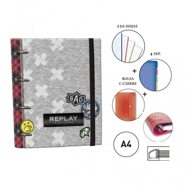 RINGBOOK EQUIP A4 REPLAY BOYS 125037 | 8412885125037 | Librería Castillón - Comprar libros online Aragón, Barbastro