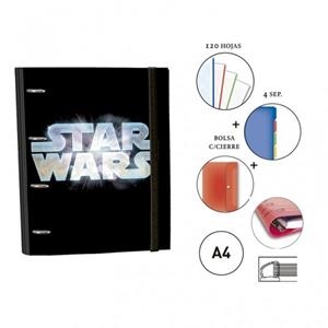 RINGBOOK EQUIP A4 STAR WARS NEGRO 123897 | 8412885123897 | Librería Castillón - Comprar libros online Aragón, Barbastro