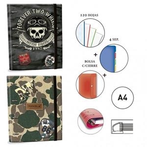 RINGBOOK EQUIP A4 KATACRAK AUTHENTIC FOREVER TWO WHEELS 116141 | 8412885116141 | Librería Castillón - Comprar libros online Aragón, Barbastro