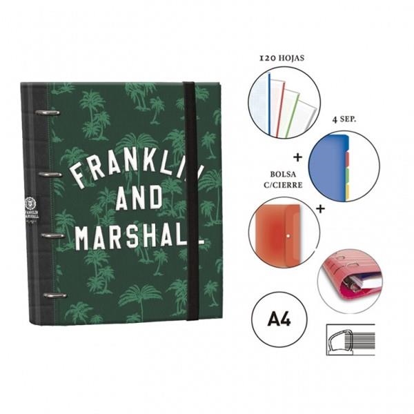 RINGBOOK EQUIP A4 FRANKLIN AND MARSHALL BOYS 123262 | 8412885123262 | Librería Castillón - Comprar libros online Aragón, Barbastro