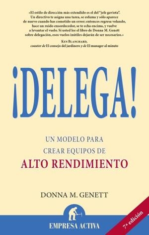 ¡Delega! | 9788495787774 | Genett, Donna M. | Librería Castillón - Comprar libros online Aragón, Barbastro