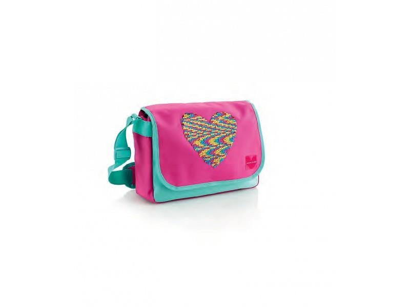 CARTERA EXTRAESCOLARES AGATHA RUIZ DE LA PRADA CORAZÓN LENTEJUELAS 16619 | 8422593166192 | Librería Castillón - Comprar libros online Aragón, Barbastro