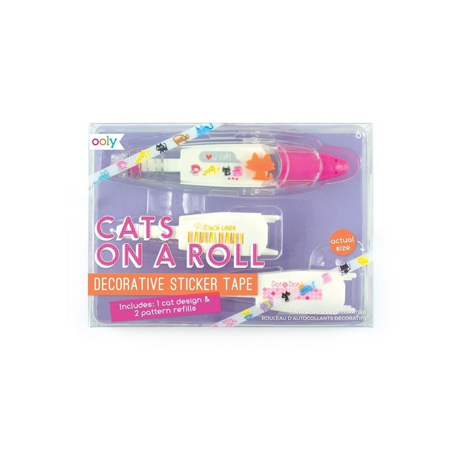 OWL ON A ROLL - PEGATINAS EN ROLLO DECORATIVAS CATS + 2 REPUESTOS | 879426008453 | Librería Castillón - Comprar libros online Aragón, Barbastro